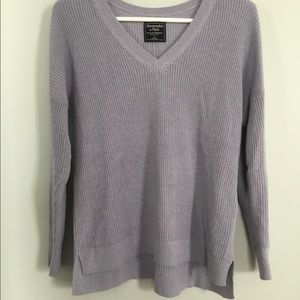 Abercrombie & Fitch V-neck Shaker Stitch sweater